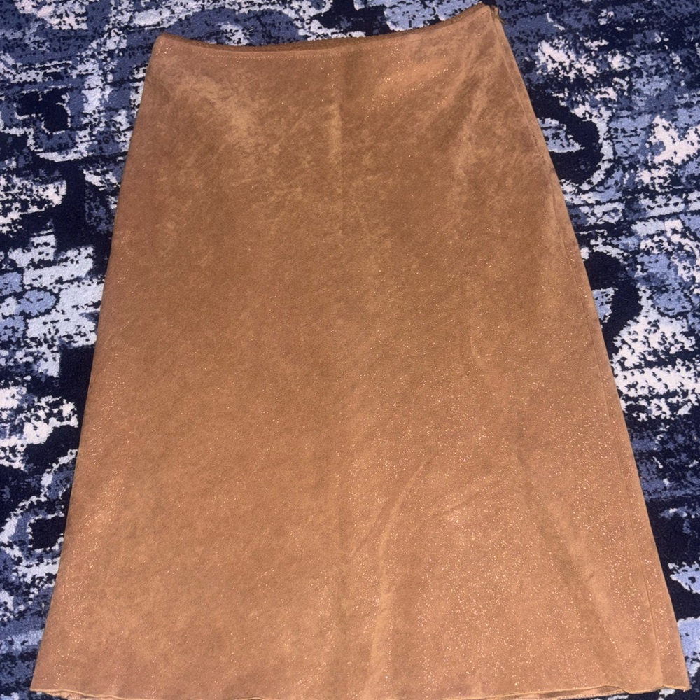 XOXO Tan A-Line Skirt with Sparkles
